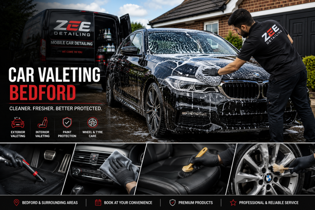 Car valeting service in Bedford