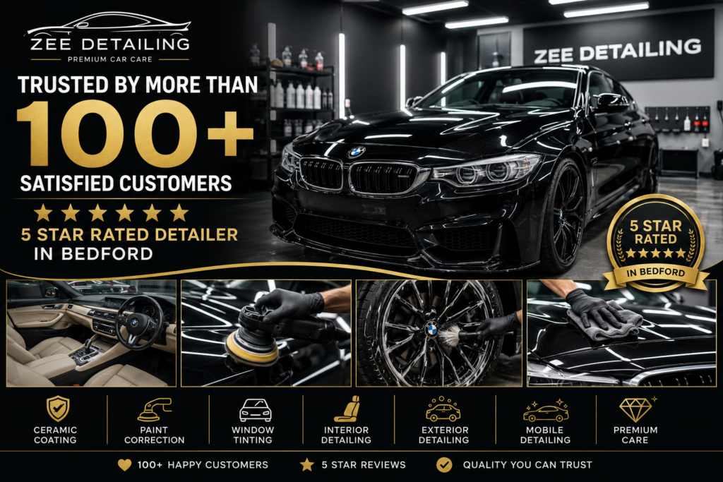 Glossy 100+ Customer Car Care Ad