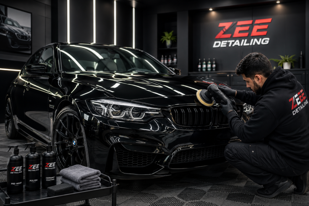 Precision detailing in a modern studio