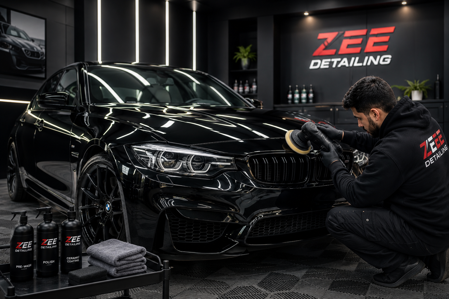 Precision detailing in a modern studio