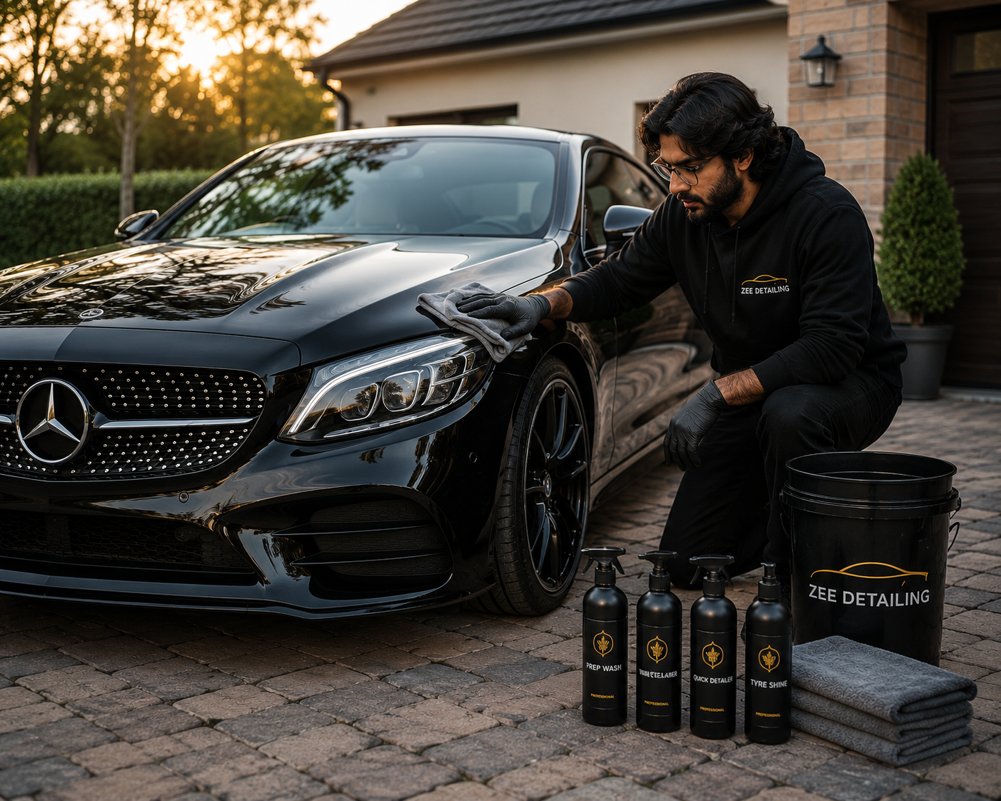 Golden Hour Mercedes Detailing Session