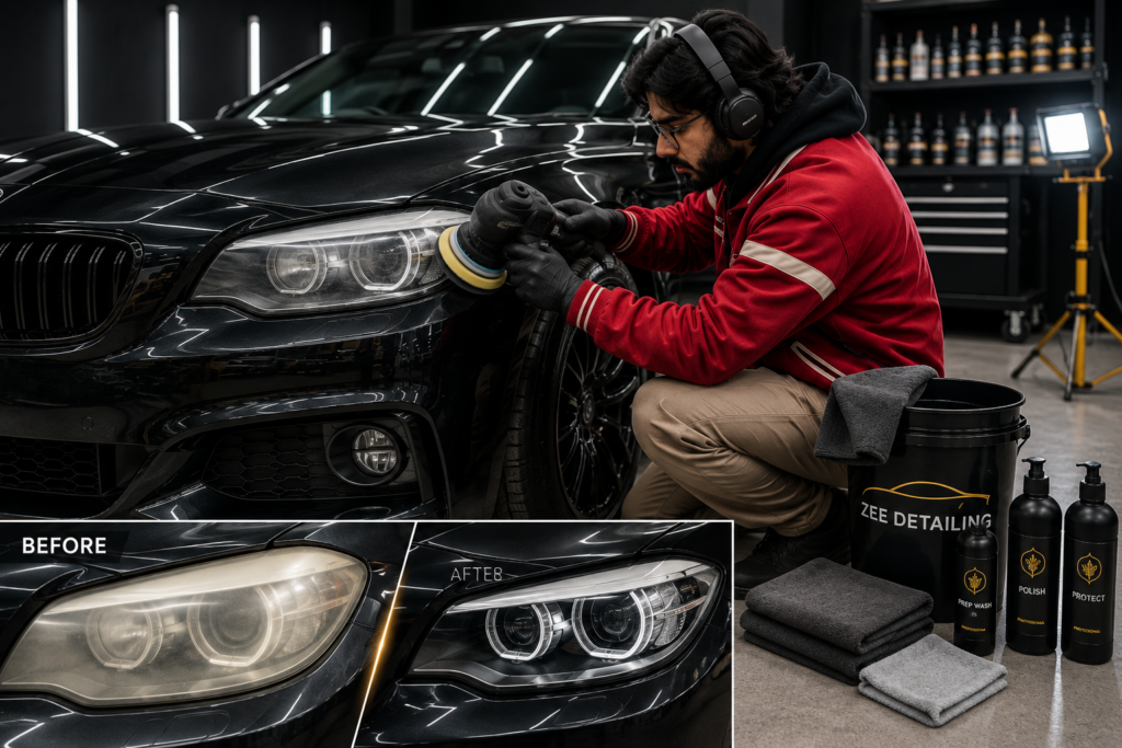 Headlight Restoration Workshop Comparison